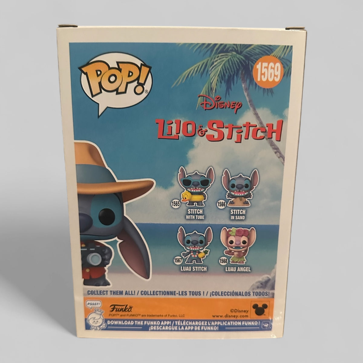 Funko POP! Disney Lilo & Stitch - Tourist Stitch Exclusive Figure #1569!