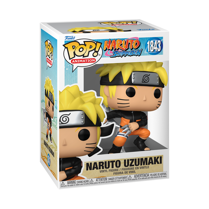 Funko POP! Anime Naruto Uzumaki with Kunai & Shuriken #1843!