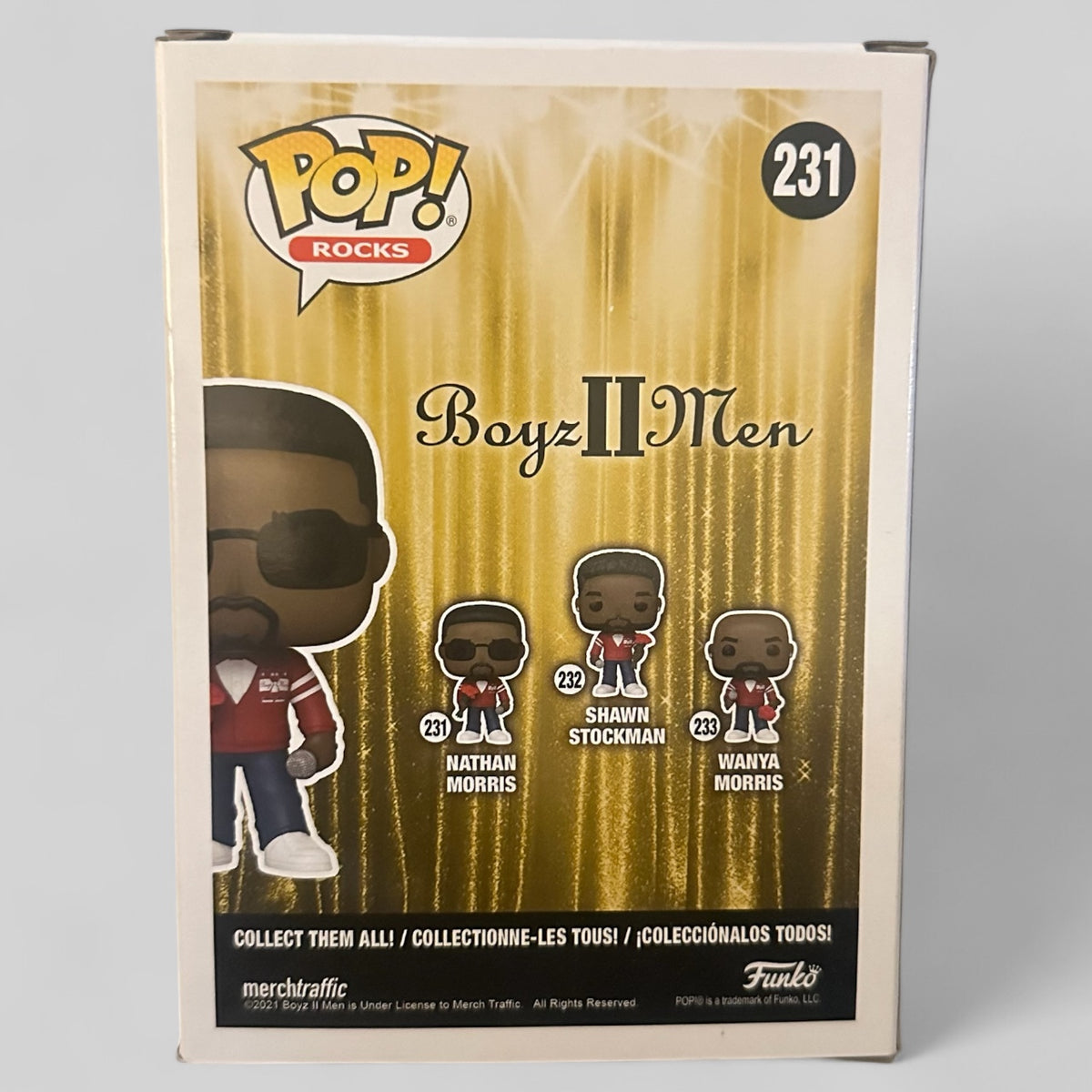 Funko POP! Rocks Boyz II Men Nathan Morris Music Figure #231!