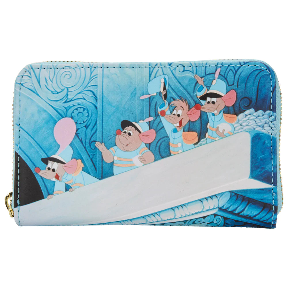 Loungefly Disney Cinderella & Prince Charming Mouse Friends Ziparound Wallet