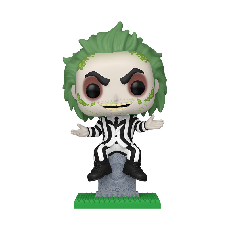 Funko POP! Plus Horror Beetlejuice on Tombstone Figure #1757!