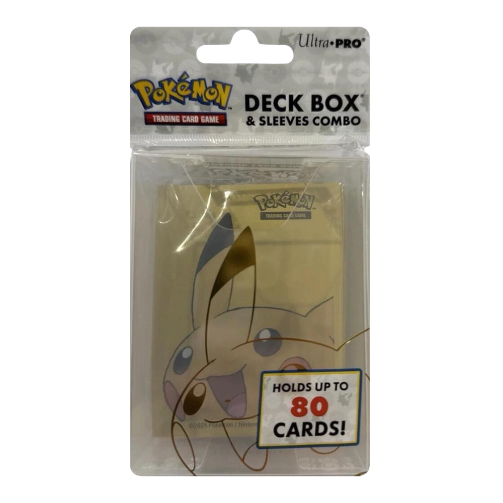 Ultra Pro Pokemon Pikachu Deck Box & Sleeves Combo