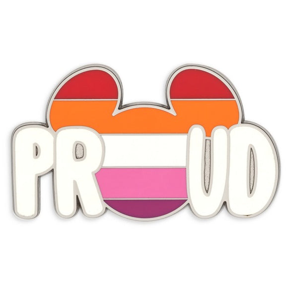 Mickey Mouse Icon Pin – Lesbian Flag – Disney Pride Collection