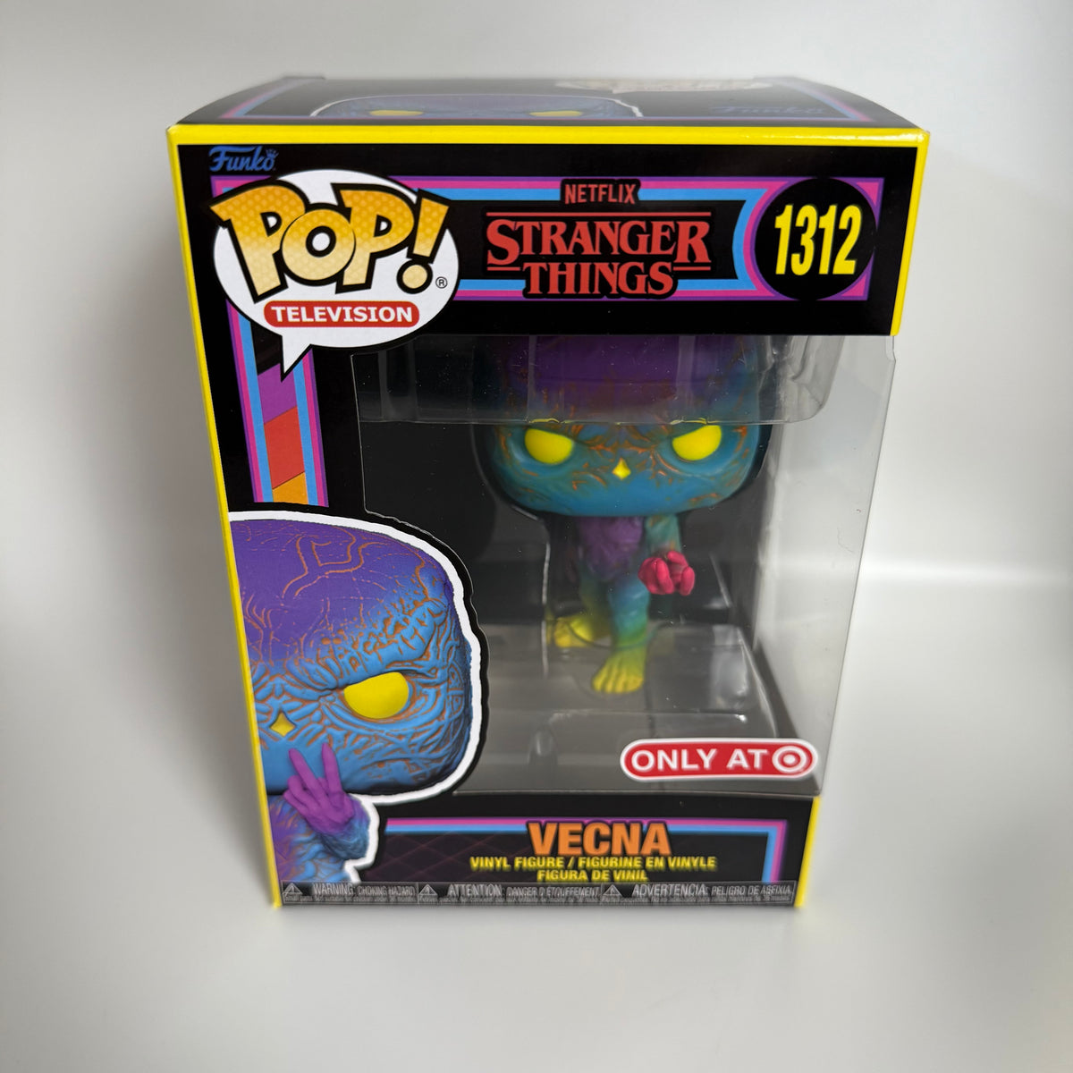 Funko POP! Netflix Stranger Things Season 4 Vecna Black Light Target Exclusive Figure #1312!