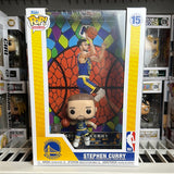 Funko Pop! NBA Trading Cards Mosaic Deluxe Stephen Curry Warriors Figure #15!
