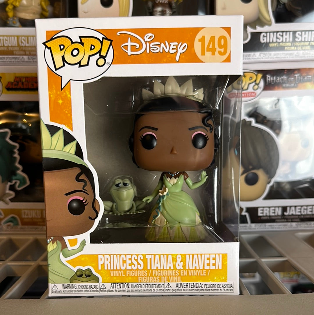 Funko Pop! Disney & Lonestar The Finds Princess Vinyl Figure & Tiana #149 – Frog Naveen