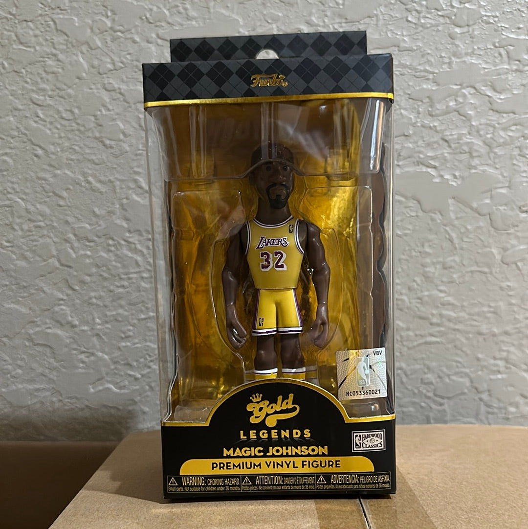 Magic Johnson (Los Angeles Lakers) Funko Gold NBA Legends 5 - CLARKtoys