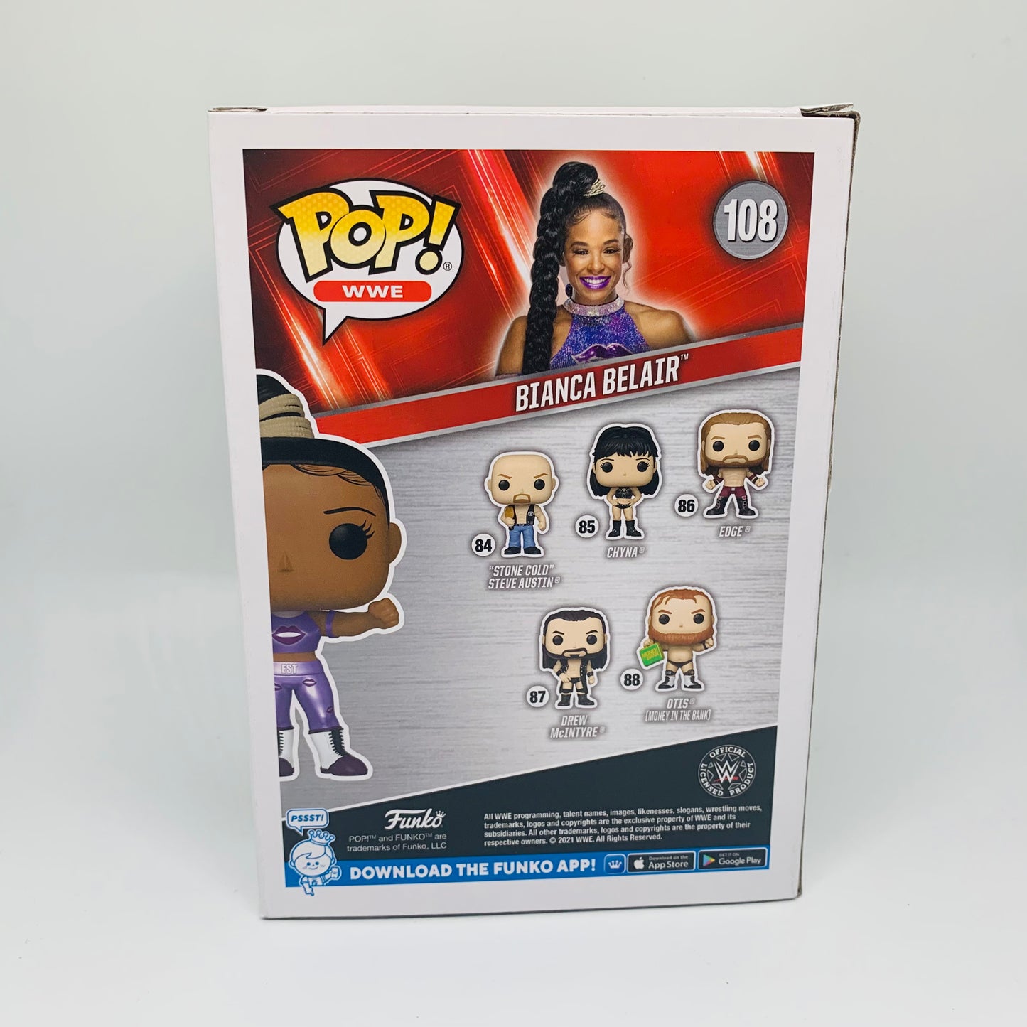 Funko Pop! WWE Bianca Bel Air (Wrestle Mania 37) Figure #108!