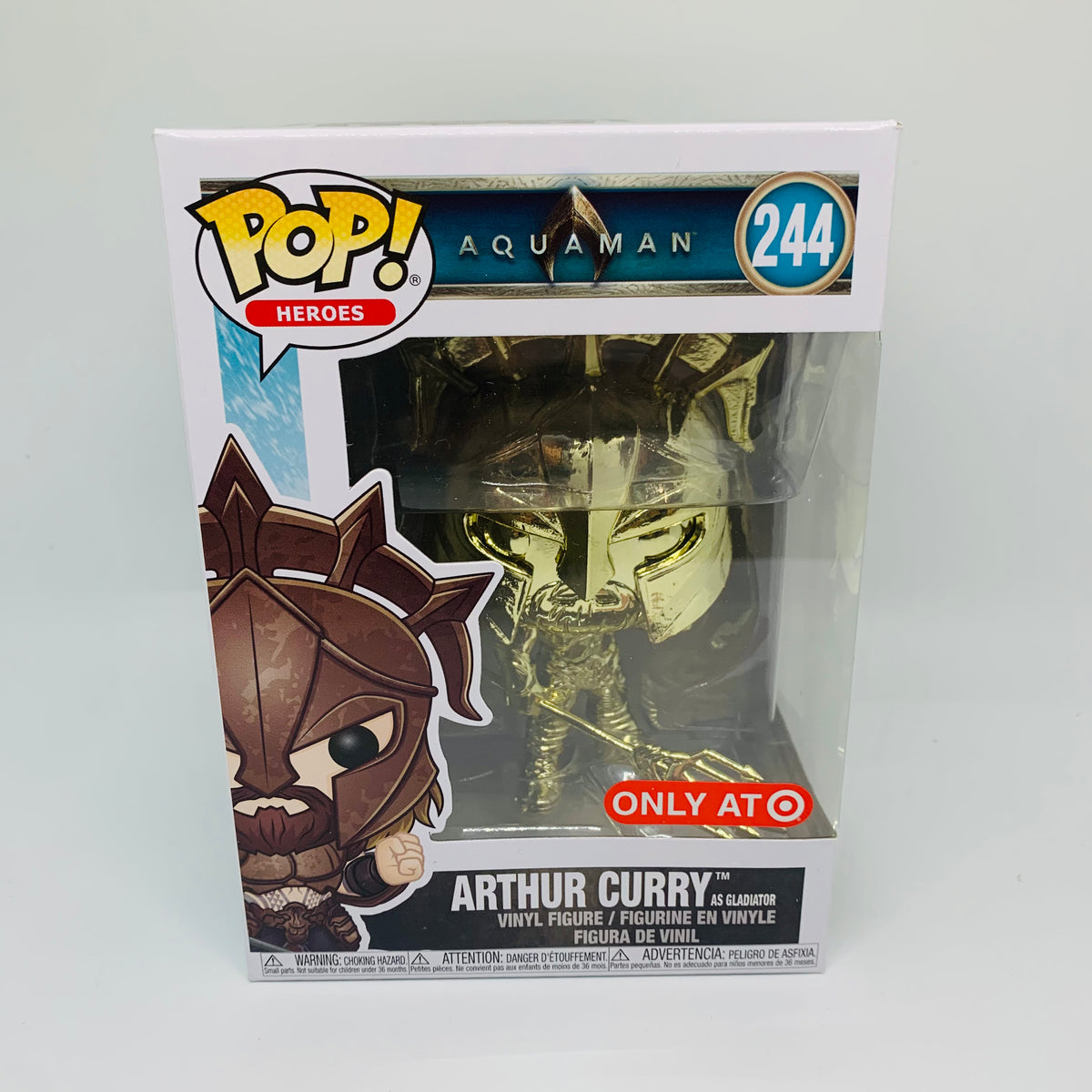 Funko POP! DC Aquaman Arthur Curry as Gladiator Gold Chrome Target  Exclusive Figure #244!