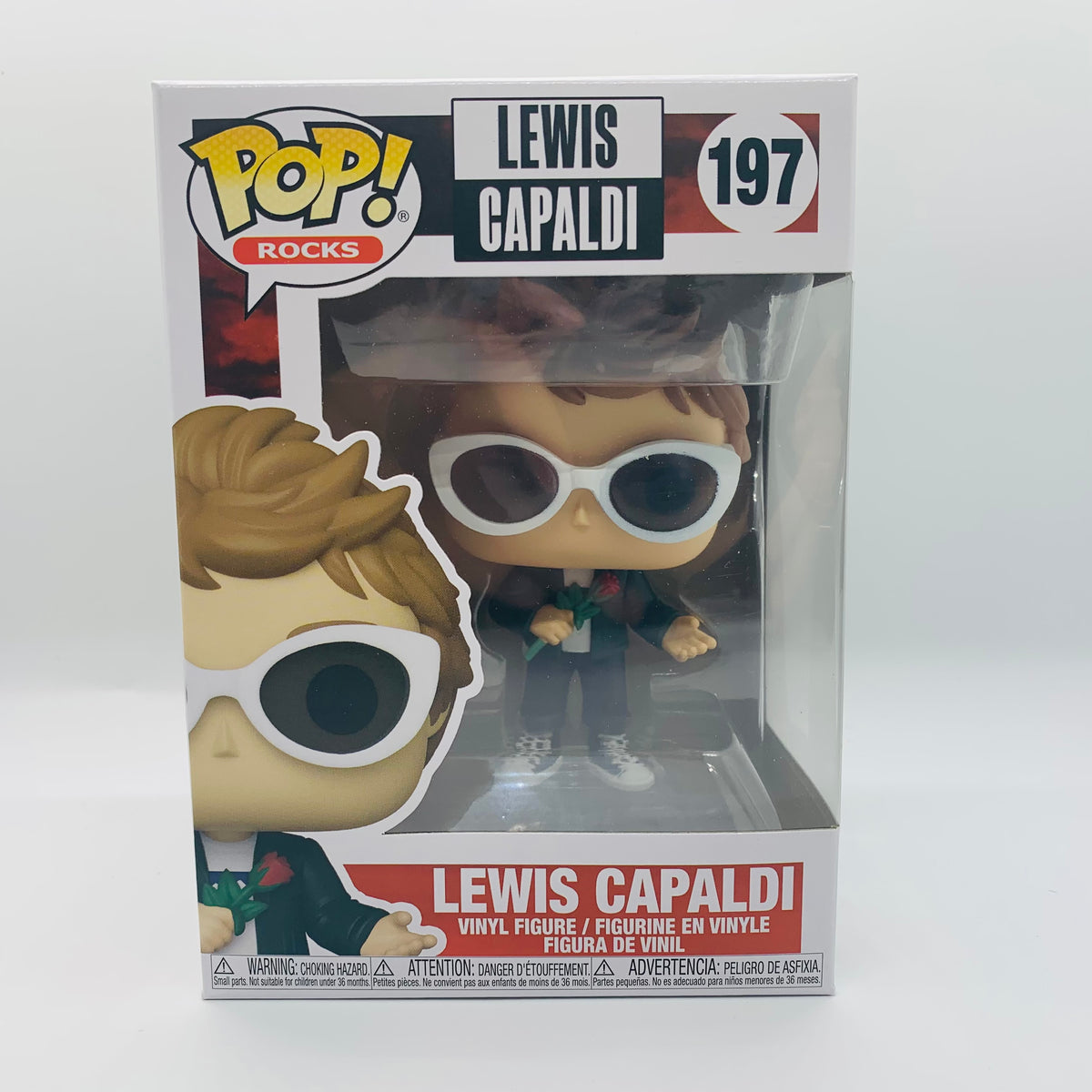Funko Pop! Rocks Music Lewis Capaldi w Rose Figure #197!