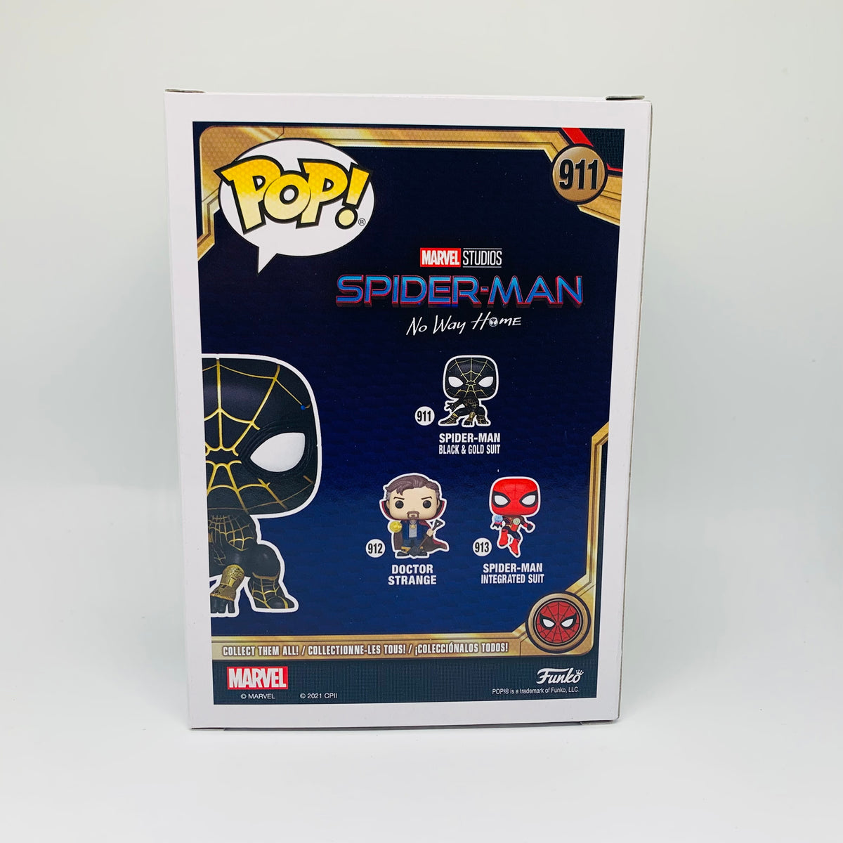 Funko Pop! Marvel Spider-Man No Way Home Black and Gold Suit Figure #911!