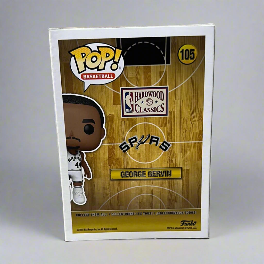 Funko POP! NBA Basketball Legends The Iceman George Gervin Hardwood Classics San Antonio Spurs Figure #105!
