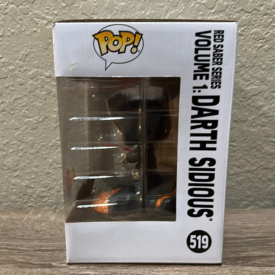 Funko POP! Star Wars Red Saber Series Volume 1 Darth Sidious Exclusive Figure #519!