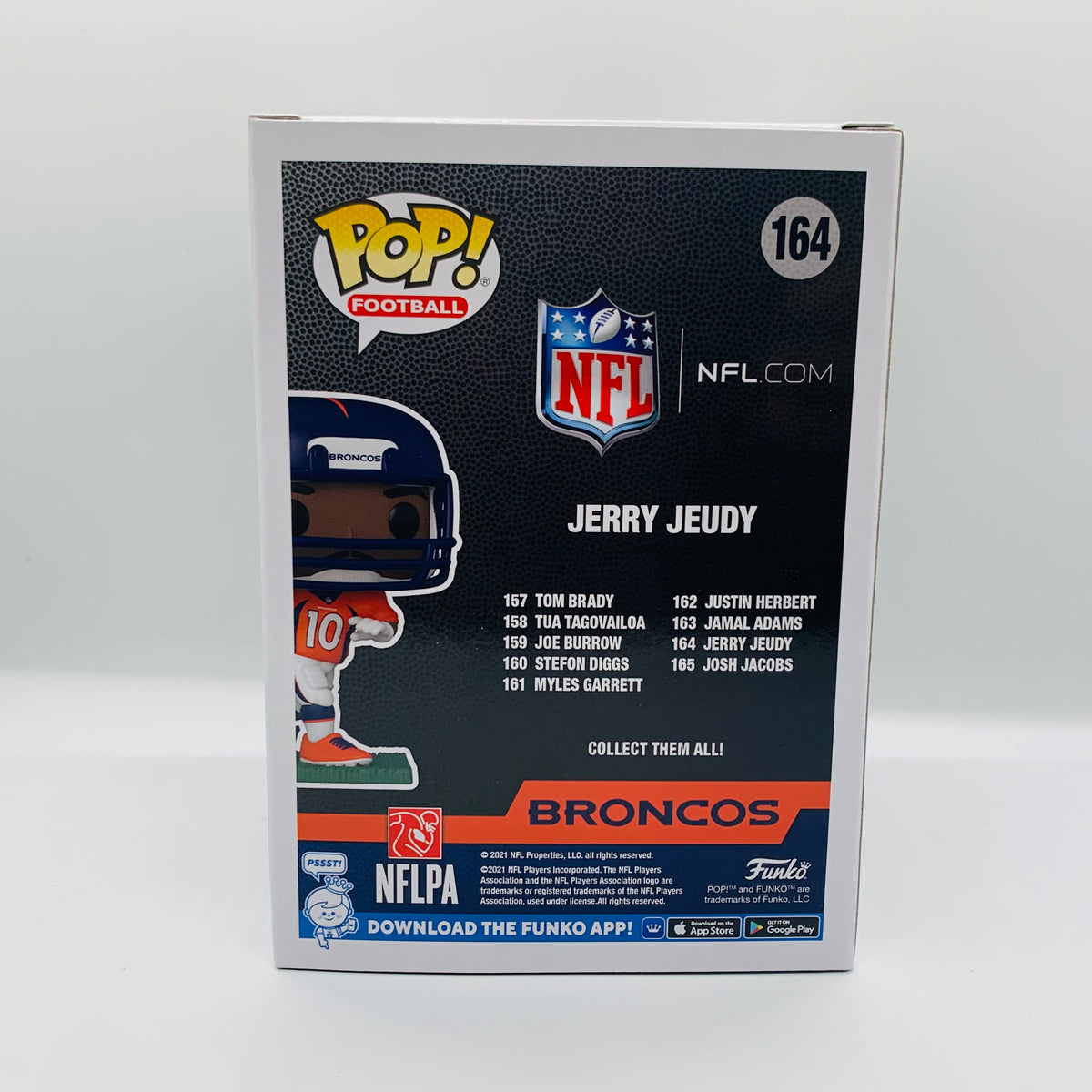 Funko POP! NFL Football Jerry Jeudy Denver Broncos Figure #164!