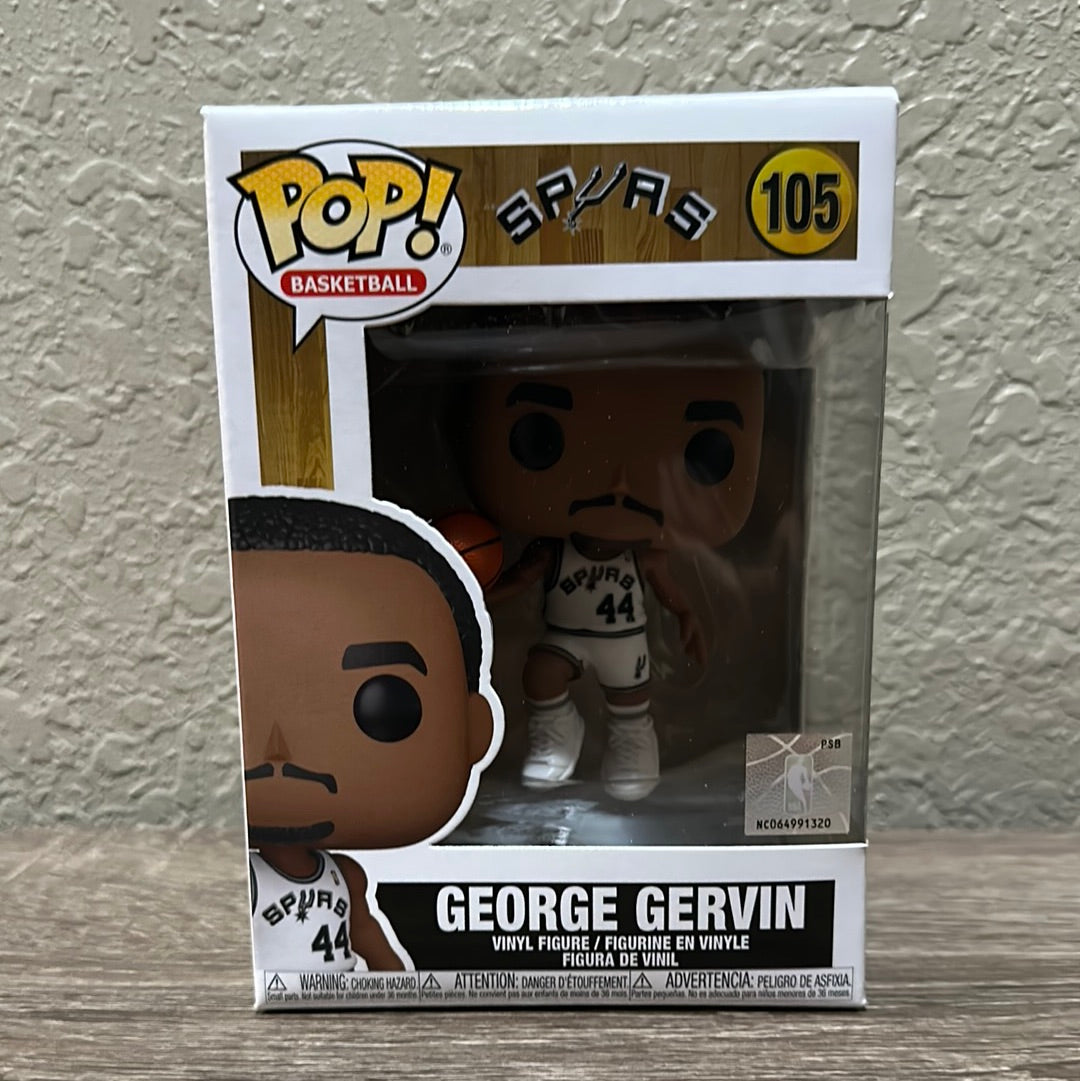 Funko POP NBA: Legends - George Gervin (San Antonio Spurs Home Jersey)  Collectible Vinyl Figure, Multicolor (55218)
