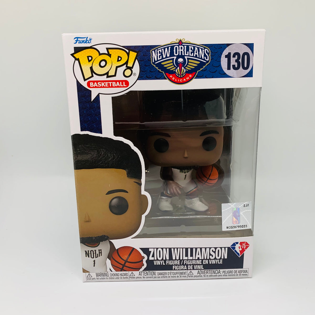Funko POP! NBA Basketball Zion Williamson New Orleans Pelicans City Edition Figure #130!