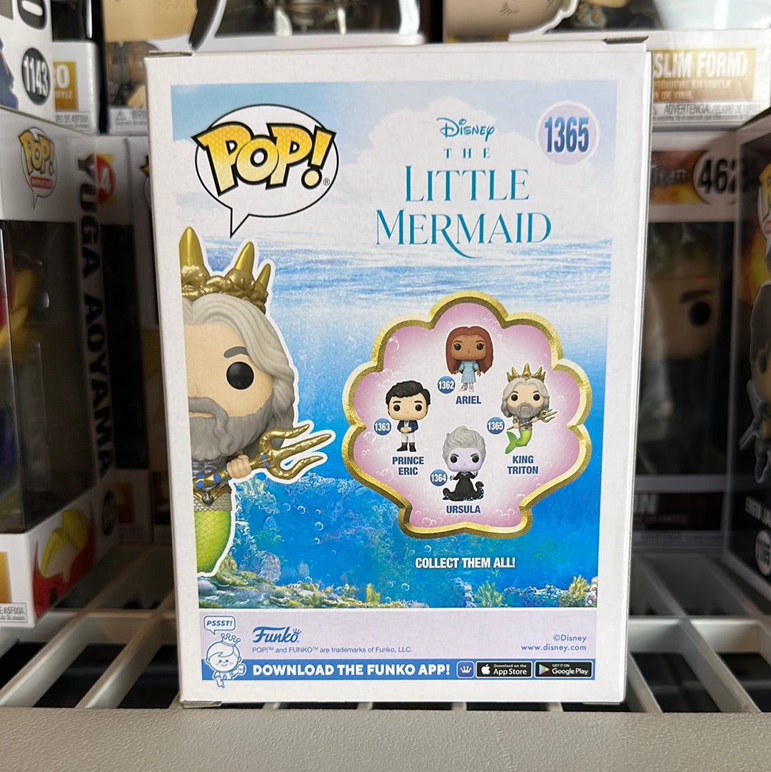 Funko Pop! Disney Live Action Little Mermaid - King Triton Figure #1365!
