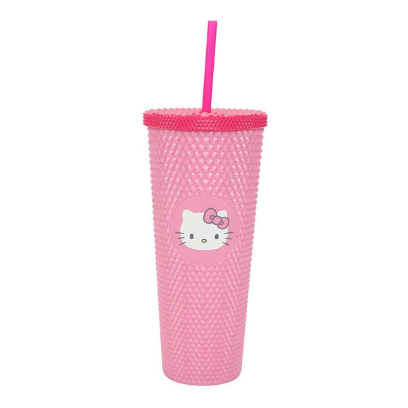 Sanrio Hello Kitty Textured 24 oz. Pink Acrylic Tumbler