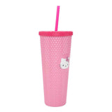 Sanrio Hello Kitty Textured 24 oz. Pink Acrylic Tumbler