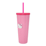 Sanrio Hello Kitty Textured 24 oz. Pink Acrylic Tumbler