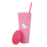 Sanrio Hello Kitty Textured 24 oz. Pink Acrylic Tumbler