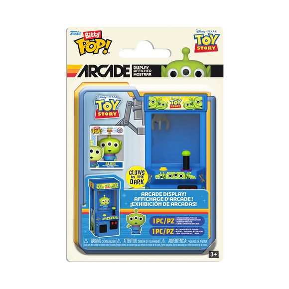 Funko Bitty POP! Arcade Disney Toy Story Alien Glow in the Dark Figure!