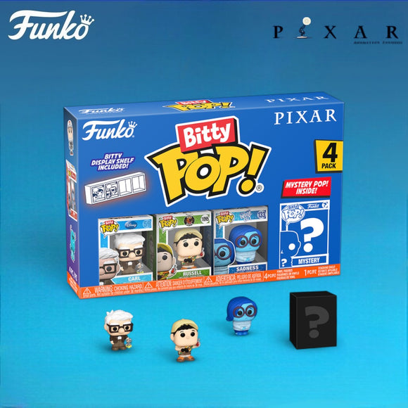 Funko Bitty Pop! Disney Pixar Carl, Russell & Sadness with Mystery Pop!