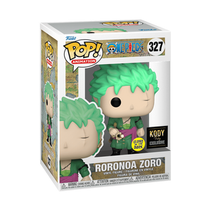 Funko POP! Anime One Piece Roronoa Zoro Glow Exclusive Figure #327!