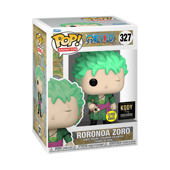 Funko POP! Anime One Piece Roronoa Zoro Glow Exclusive Figure #327!