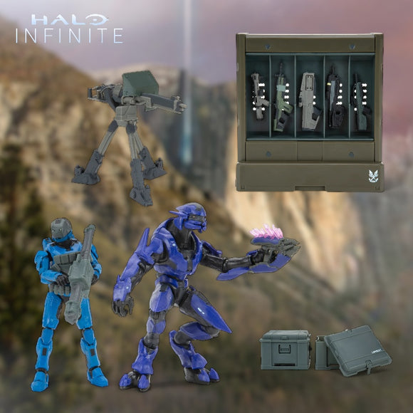 HALO 4” Spartan Gungnir and Elite Mercenary Action Figures - UNSC Checkpoint