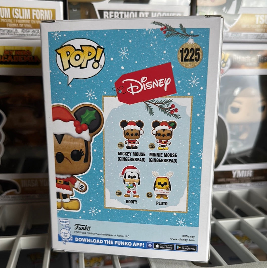 Funko Pop! Disney Holiday Minnie Mouse Gingerbread Figure #1225!