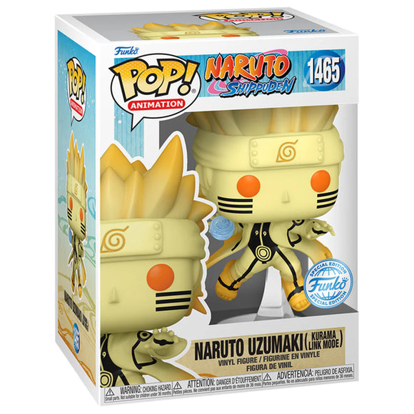 Funko POP! Anime Naruto Uzumaki Kurama Link Mode Exclusive #1465!
