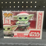 Funko POP! Star Wars Mandalorian Holiday Grogu #746!