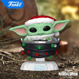 Funko POP! Star Wars Mandalorian Holiday Grogu #746!