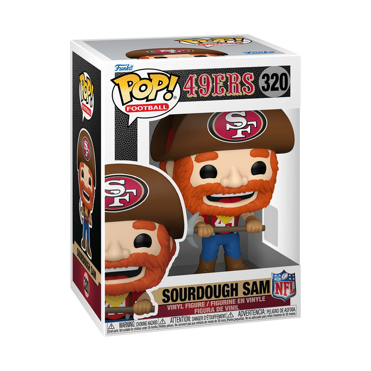 Funko Pop! NFL Mascots: San Francisco 49ers Sourdough Sam Figure #320!