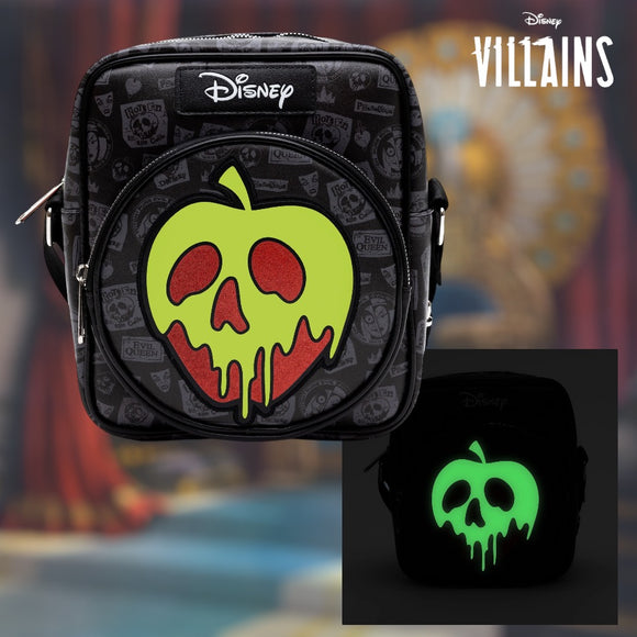 Disney Snow White Evil Queen Glow in the Dark Apple and Icons Crossbody