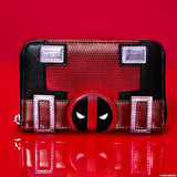 Loungefly Marvel Metallic Deadpool Cosplay Zip Around Wallet