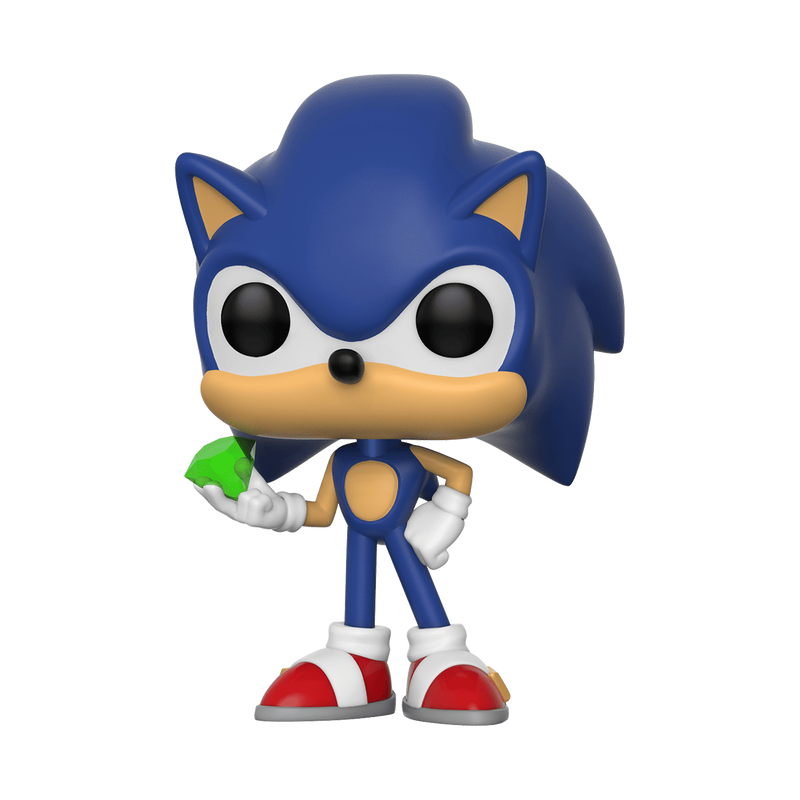 Funko Pop! Games Classic Sonic The Hedgehog With Emerald Figure #284!