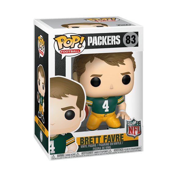 Funko POP! NFL Football Brett Favre Green Bay Packers Figure #83!