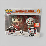 Funko POP! Overwatch Samurai Hanzo and Genji Exclusive 2 Pack!