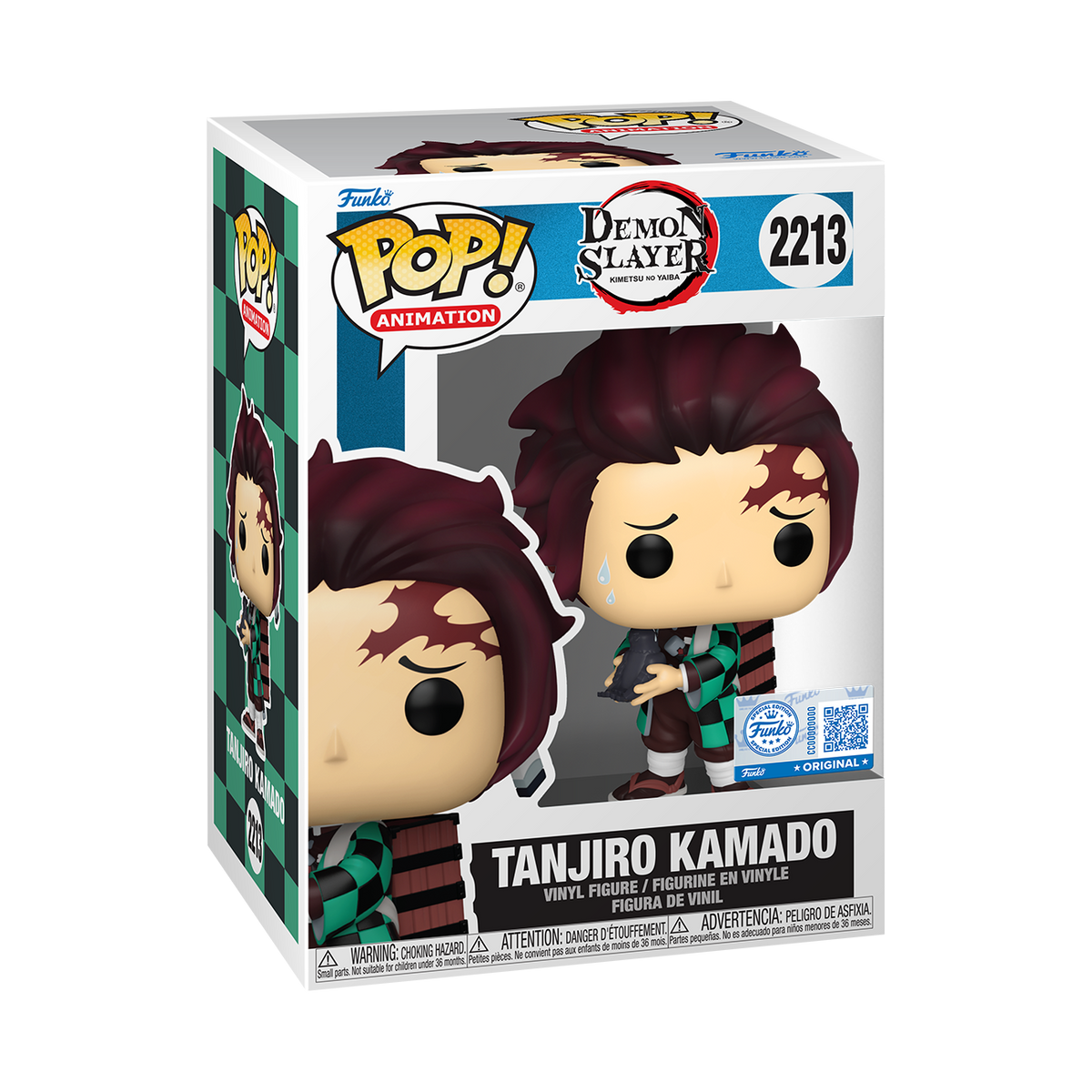 Funko POP! Anime Demon Slayer Tanjiro Kamado with Crow Exclusive #2213!