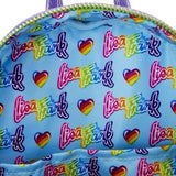 Loungefly Lisa Frank Holographic Glitter Color Block Backpack