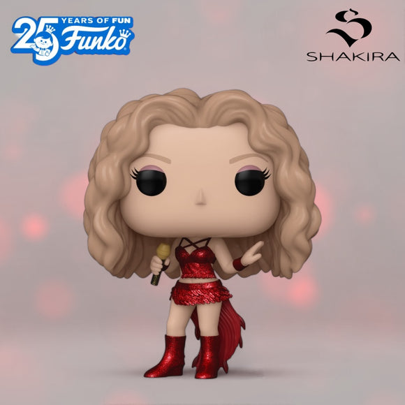 Funko POP! Music Shakira Super Bowl Glitter Dress Singer Figure #393!