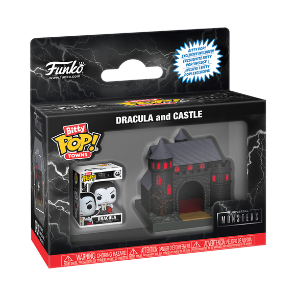 Funko Bitty POP! Towns Horror Universal Monsters Dracula and Castle