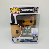 Funko POP! NFL Football Dak Prescott Dallas Cowboys White Home Uniform Figure #67!