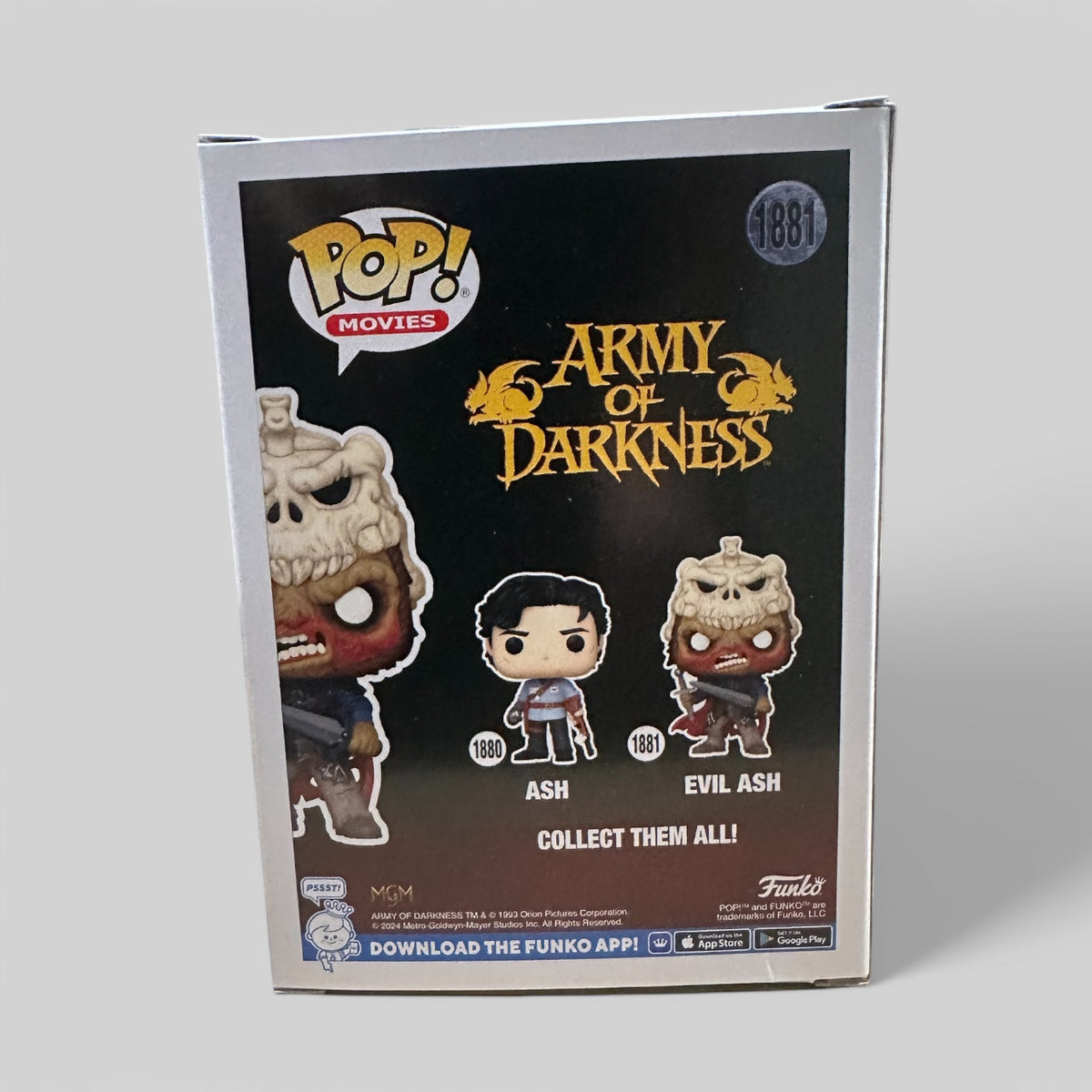 Funko POP! Horror Army of Darkness Evil Ash with Swords Figure #1881!