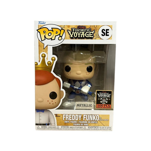 Funko POP! Power Rangers Freddy Funko as Metallic Blue Ranger LE500