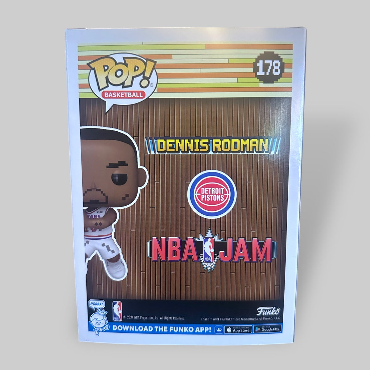 Funko POP! NBA Jam Dennis Rodman Detroit Pistons Exclusive LE5000 #178!