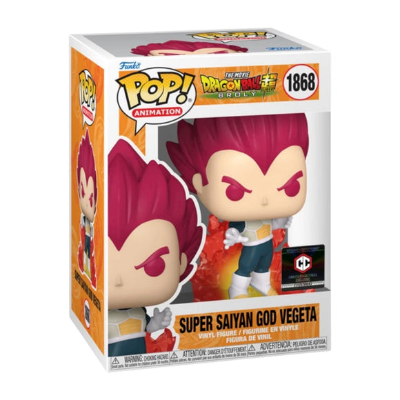 Funko POP! Anime Dragon Ball Super Broly Super Saiyan God Vegeta Exclusive #1868!