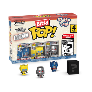 Funko Bitty Pop! Set Retro Toys Transformers Optimus Prime, Bumblebee & Megatron with Mystery Pop!